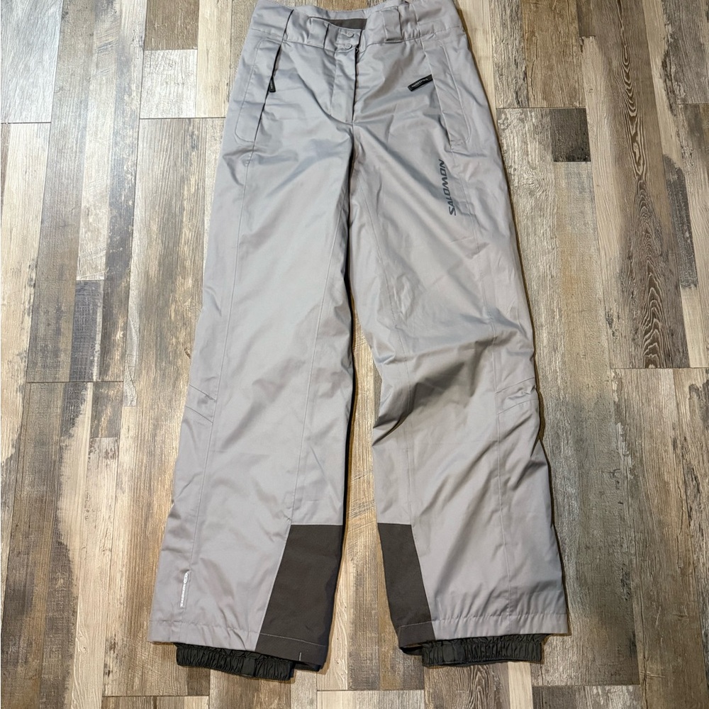 Salomon Women's Gray and Brown Pants